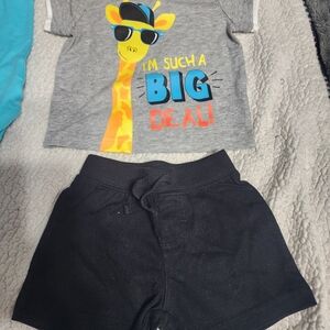 Okie Dokie Black Kids Shorts